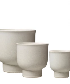 Wikholmform Aimee Matte White Stoneware Plant Pot (3 Sizes) Summer Collection