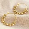 Lisa Angel Gold Beaded Ball Hoop Earrings 1 Lisa Angel Gold Beaded Ball Hoop Earrings