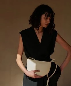 Monk And Anna Farou Half Moon Bag - Milk Summer Collection