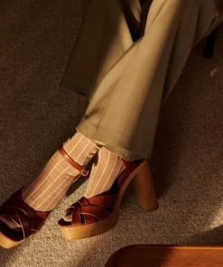 Monk & Anna Women's Accessories Glitter Line Socks (4 Colour Choices)