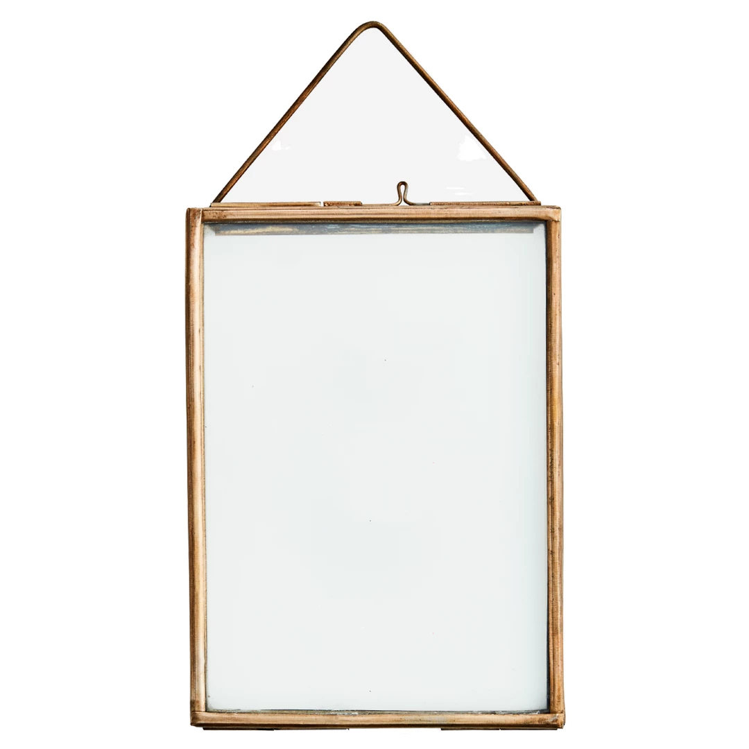 Madam Stoltz Homeware Antique Brass Hanging Photo Frame 4 Madam Stoltz Homeware Antique Brass Hanging Photo Frame