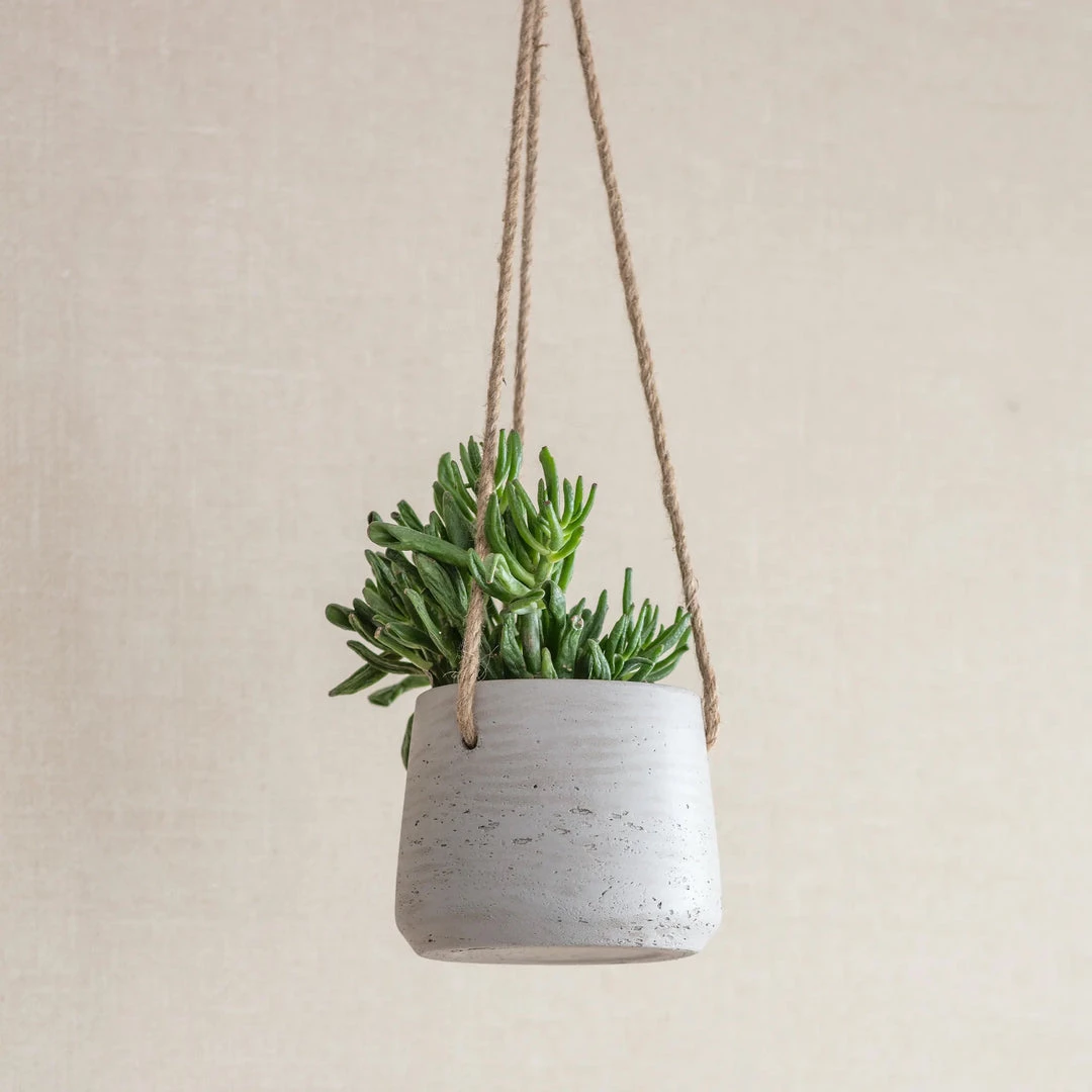Garden Trading Stratton Cement Hanging Plant Pot Summer Collection 3 Garden Trading Stratton Cement Hanging Plant Pot Summer Collection