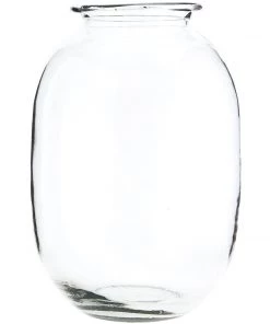 Madam Stoltz Clear Glass Vase Homeware