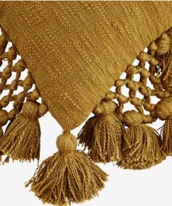 Madam Stoltz Homeware Bohemian Tassel Cushion (2 Colours)