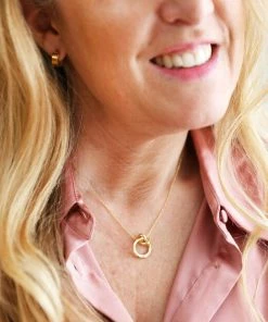 Lisa Angel Women's Jewellery Infinity Knot Pendant Necklace (Gold Or Silver)