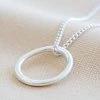 Lisa Angel Women's Jewellery Organic Hoop Shaped Necklace (Gold Or Silver)
