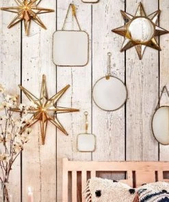 De Weldaad Homeware Square Hanging Mirror - (Two Sizes Available)