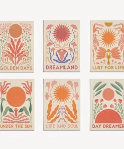 Cai & Jo Summer Collection Day Dreams Mini Print Postcards