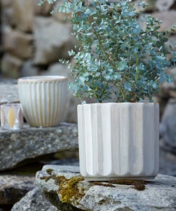 Wikholmform Milou Stoneware Glazed Plant Pot (2 Colours)