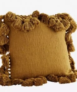 Madam Stoltz Homeware Bohemian Tassel Cushion (2 Colours)