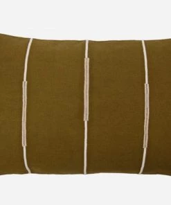 House Doctor Indi Olive Green Cushion Cover Homeware