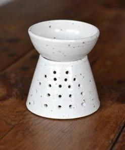 Kate Brigden Ceramics Handmade Ceramic Oil Burner With Speckled Glaze