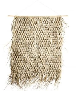 Madam Stoltz Natural Dried Palm Leaf Wall Hanging