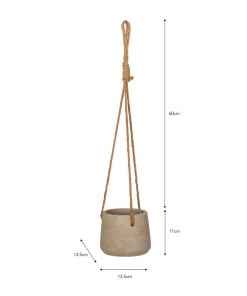 Garden Trading Stratton Cement Hanging Plant Pot Summer Collection 13 Garden Trading Stratton Cement Hanging Plant Pot Summer Collection