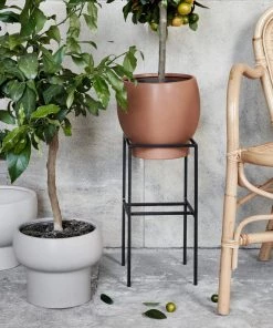 Broste Plant Pots Tan Stoneware Plant Pot (Indian Tan)