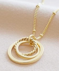 Lisa Angel Jewellery Women's Jewellery Interlocking Ring Necklace