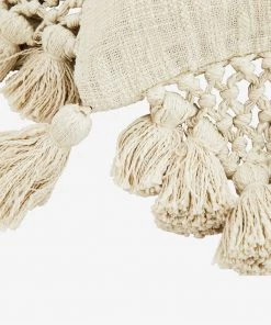 Madam Stoltz Homeware Bohemian Tassel Cushion (2 Colours)