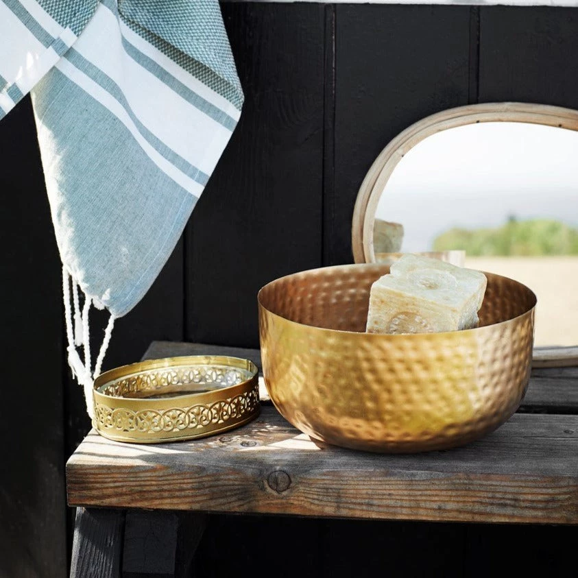 Madam Stoltz Gold Hammered Bowls 4 Madam Stoltz Gold Hammered Bowls