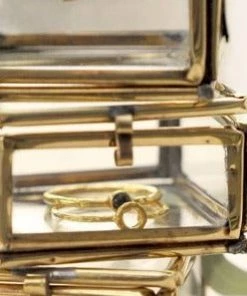 Muja Juma V-Shape Coins Gold Plated Ring 4190