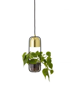 Bloomingville Ceiling Lamp With Glass Planter