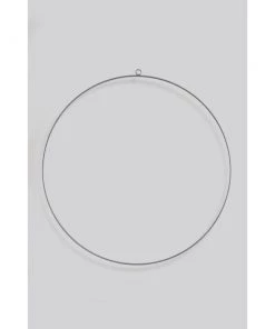Lifestyle London Hanging Silver Decoration Hoop - 45cm