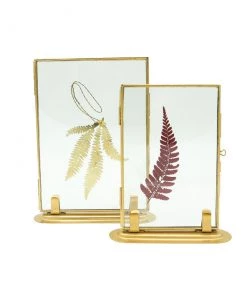 Madam Stoltz Brass Standing Picture Frame
