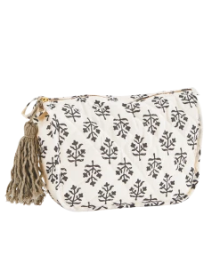 Madam Stoltz Summer Collection Printed Washbag With Tassel